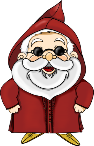 Moroccan Santa card